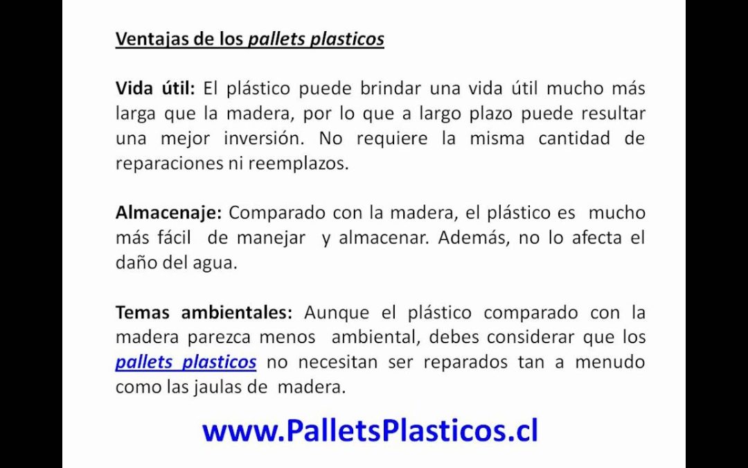¿Es Mejor Usar Pallets de PVC o de Madera?